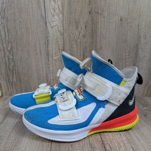 Nike LeBron Soldier 13 Light Photo Blue Crimson AR4225-401 Mens Size 8